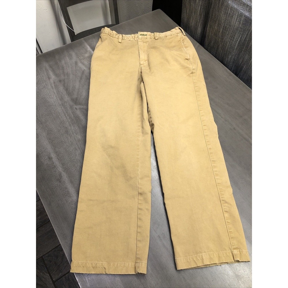 Orvis Tan Brown Chino Riverside Khakis Pants 100% Cotton 73X2 Mens 30x32